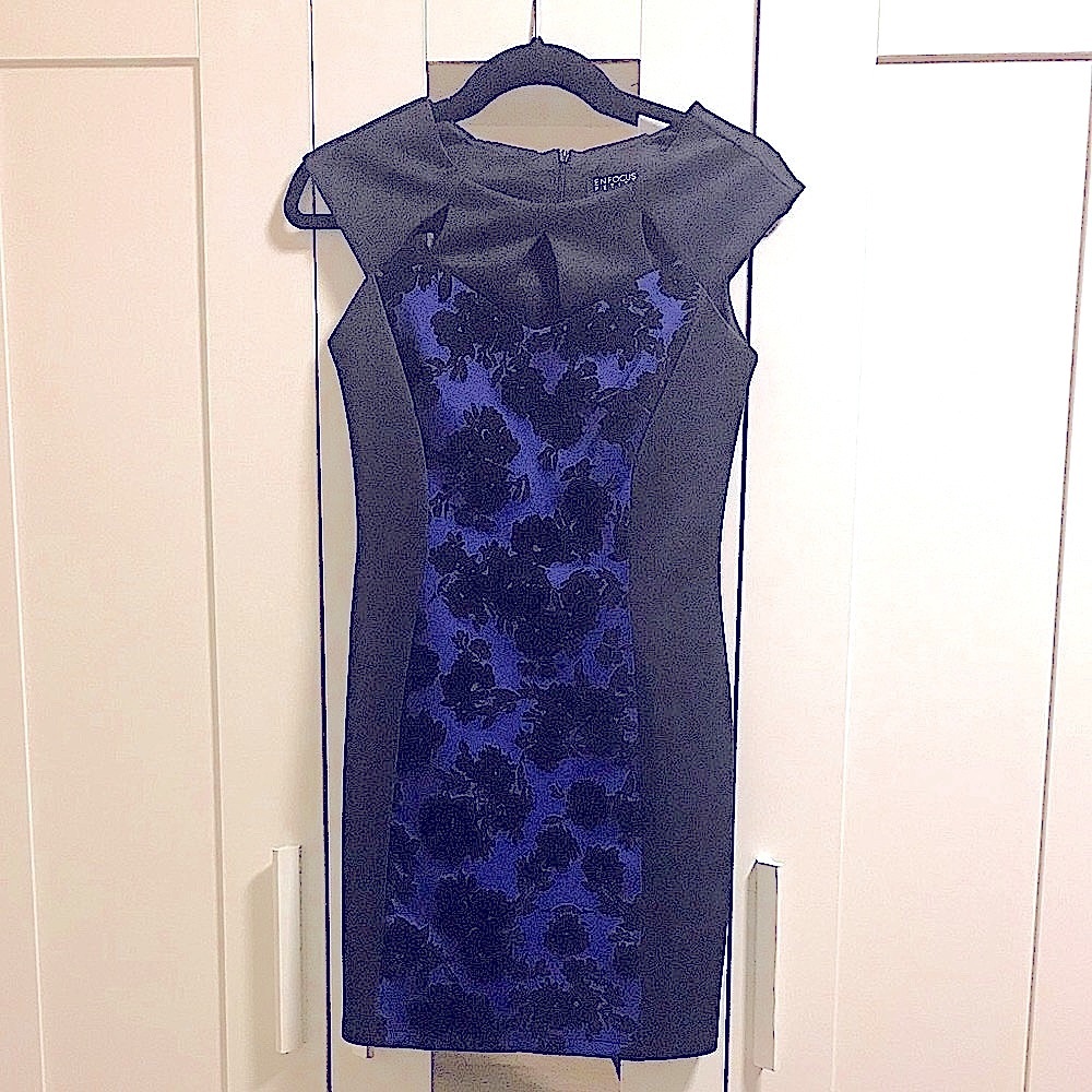 SALE🖤 EnFocus Cocktail Velvet Dress - Picture 1 of 2